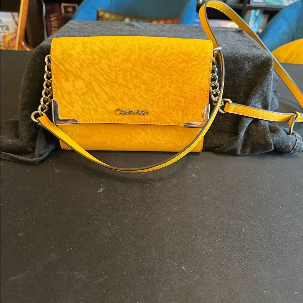 Calvin Klein Vibrant Yellow Crossbody Bag